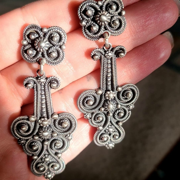 Sterling silver detailed cross handmade - Picture 4 of 8